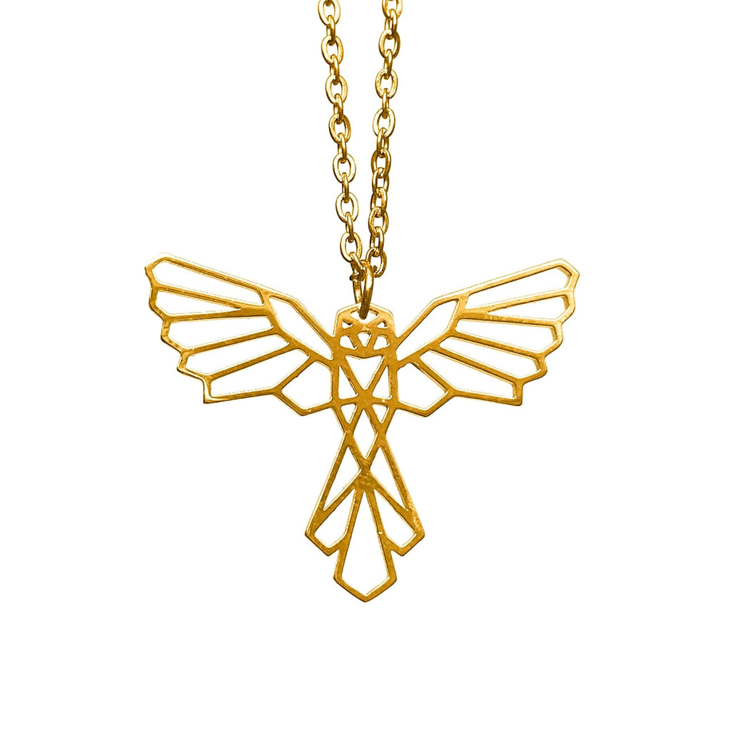 Phoenix Origami Necklace