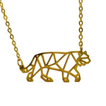 Bengal Tiger Origami Necklace