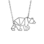 Polar Bear Origami Necklace