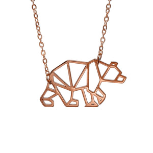 Polar Bear Origami Necklace