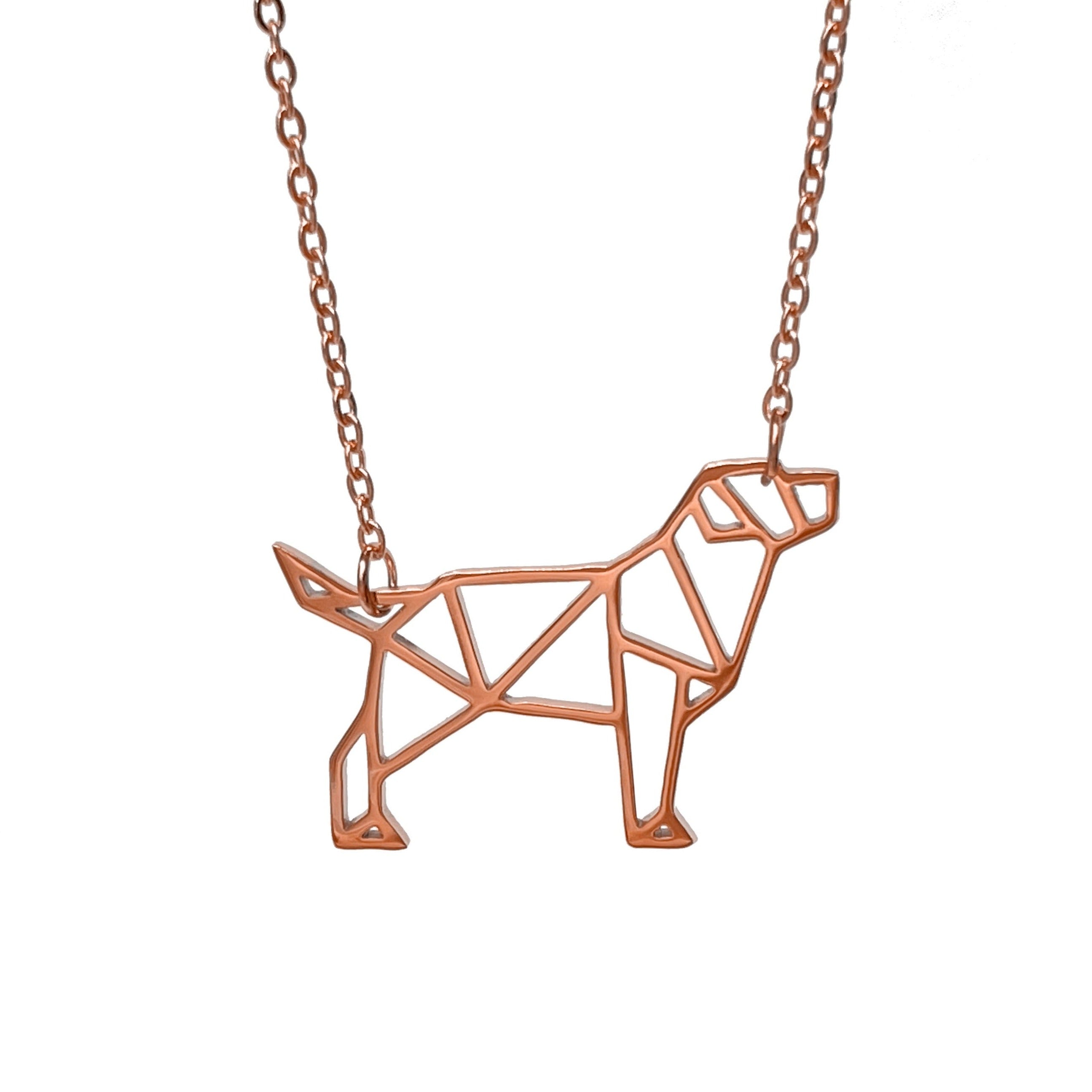 Puppy Origami Necklace