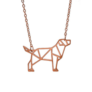 Puppy Origami Necklace