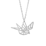 Swallow Origami Necklace