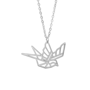 Swallow Origami Necklace