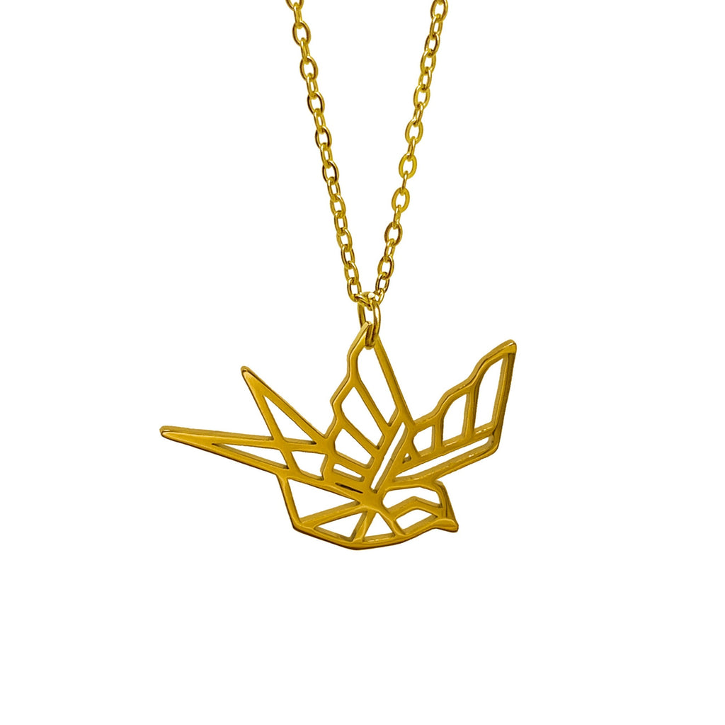 Swallow Origami Necklace