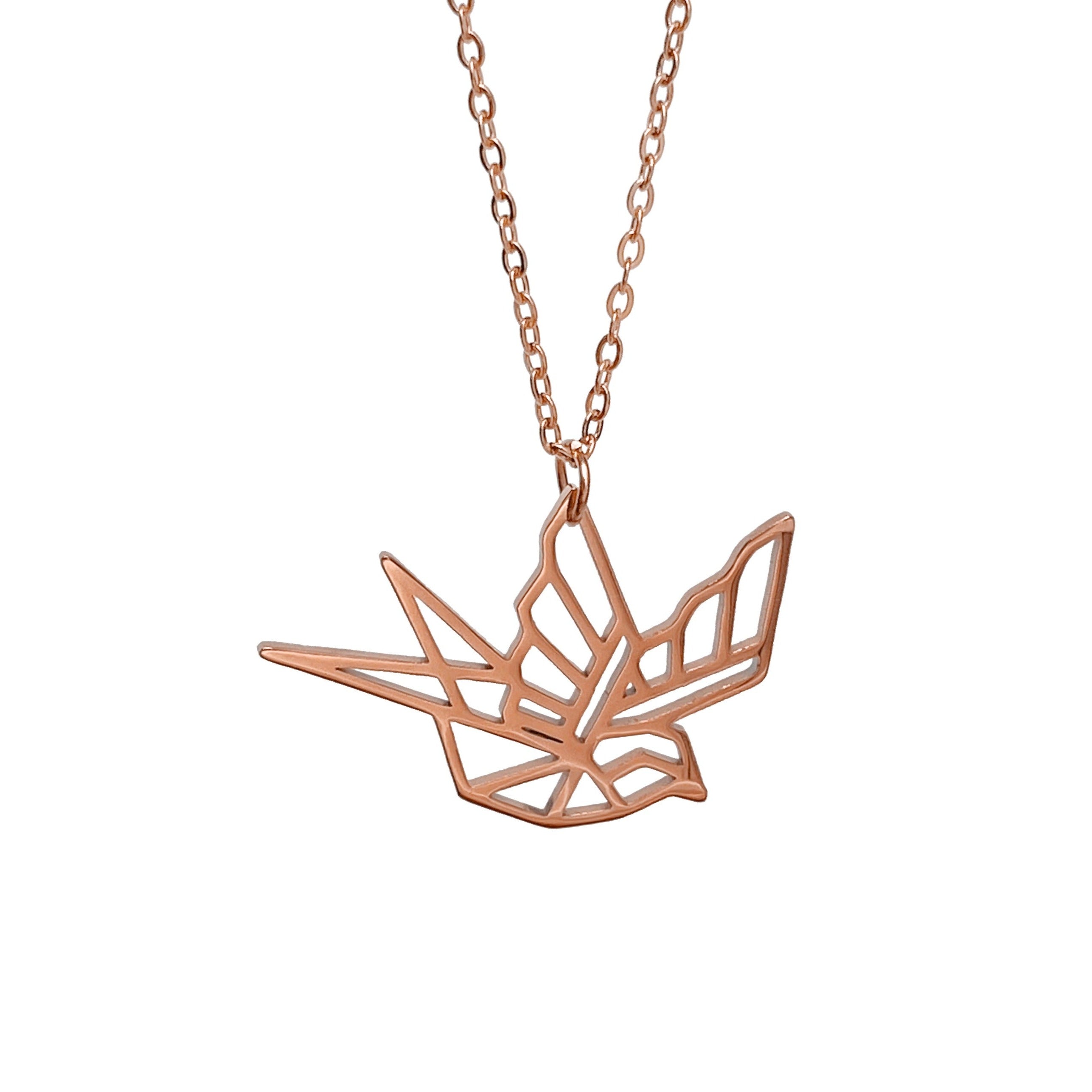 Swallow Origami Necklace