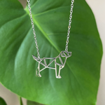 Puppy Origami Necklace