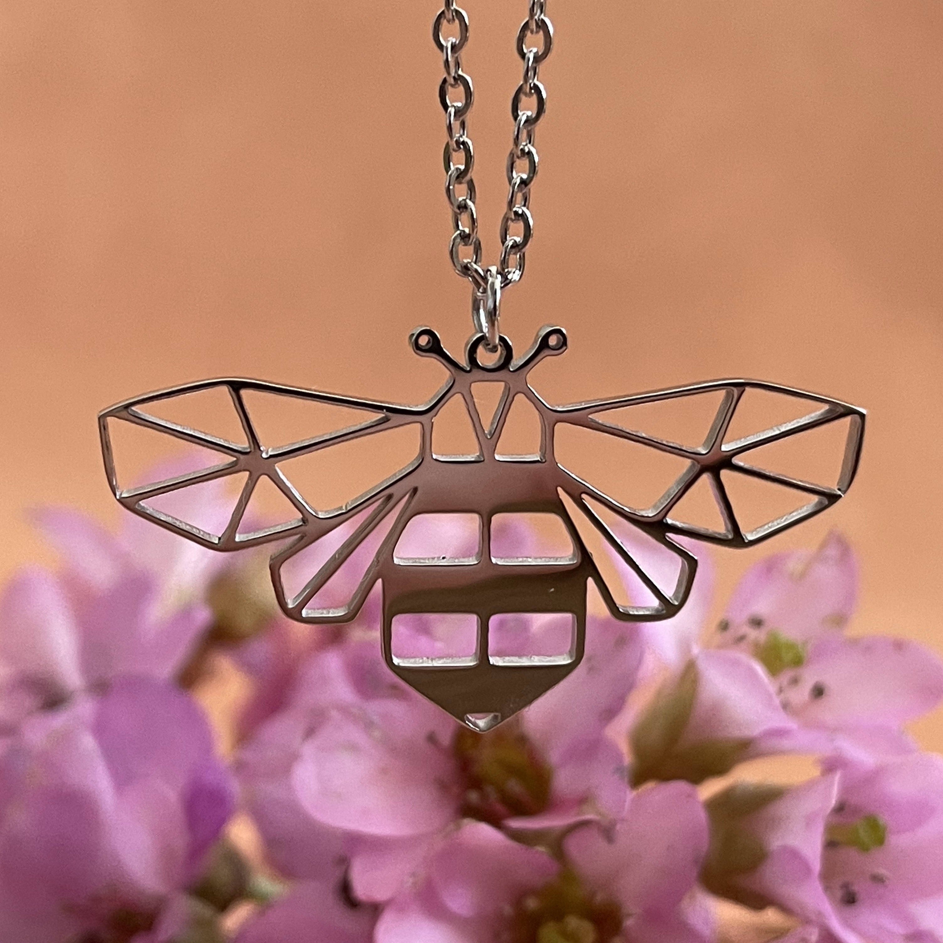 Bee Origami Necklace