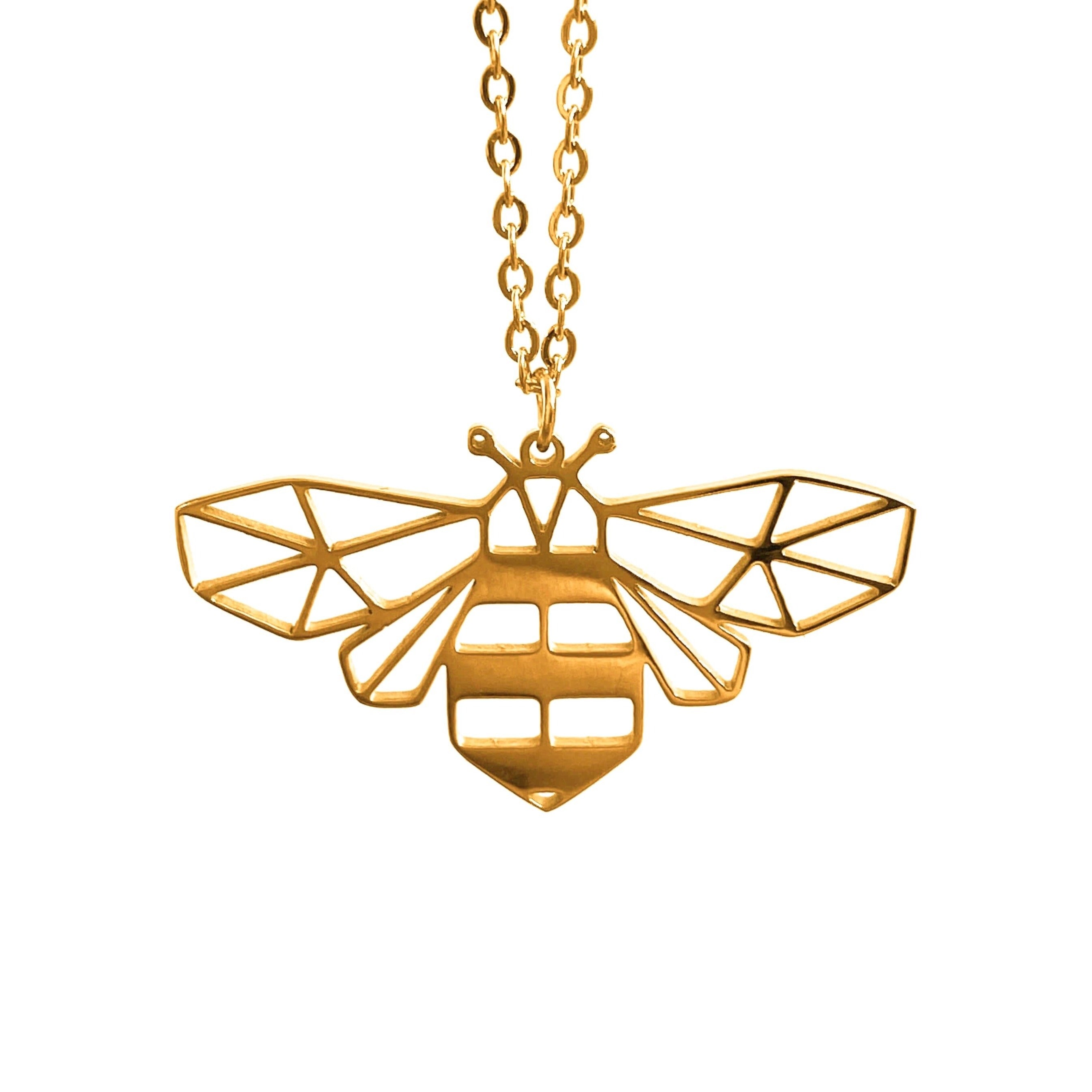 Bee Origami Necklace