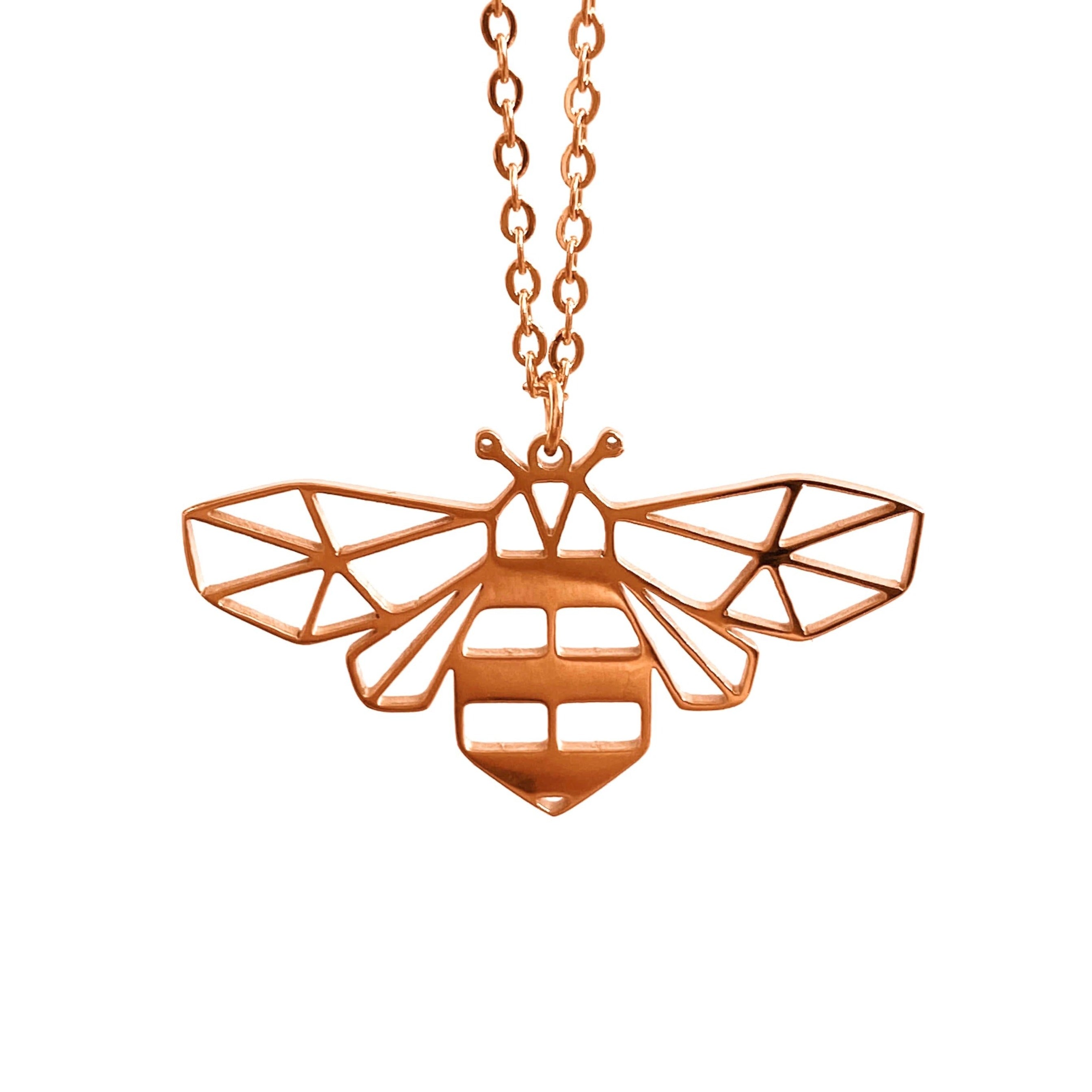 Origami bee sale necklace