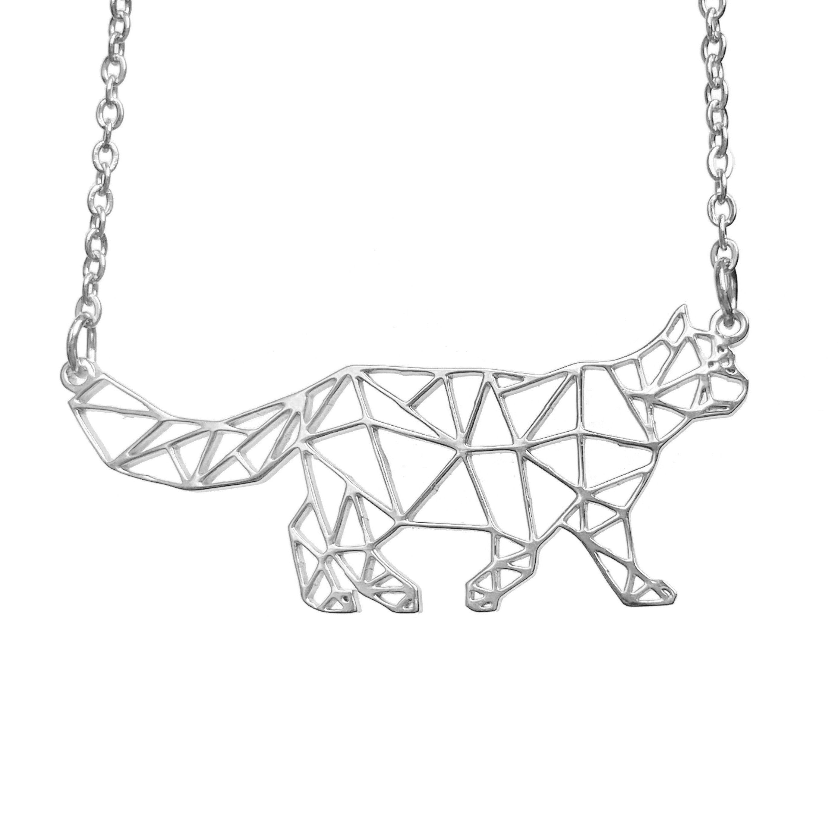 Cat Origami Necklace