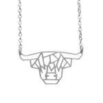 Highland Cow Origami Necklace