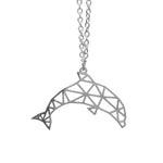 Dolphin Origami Necklace