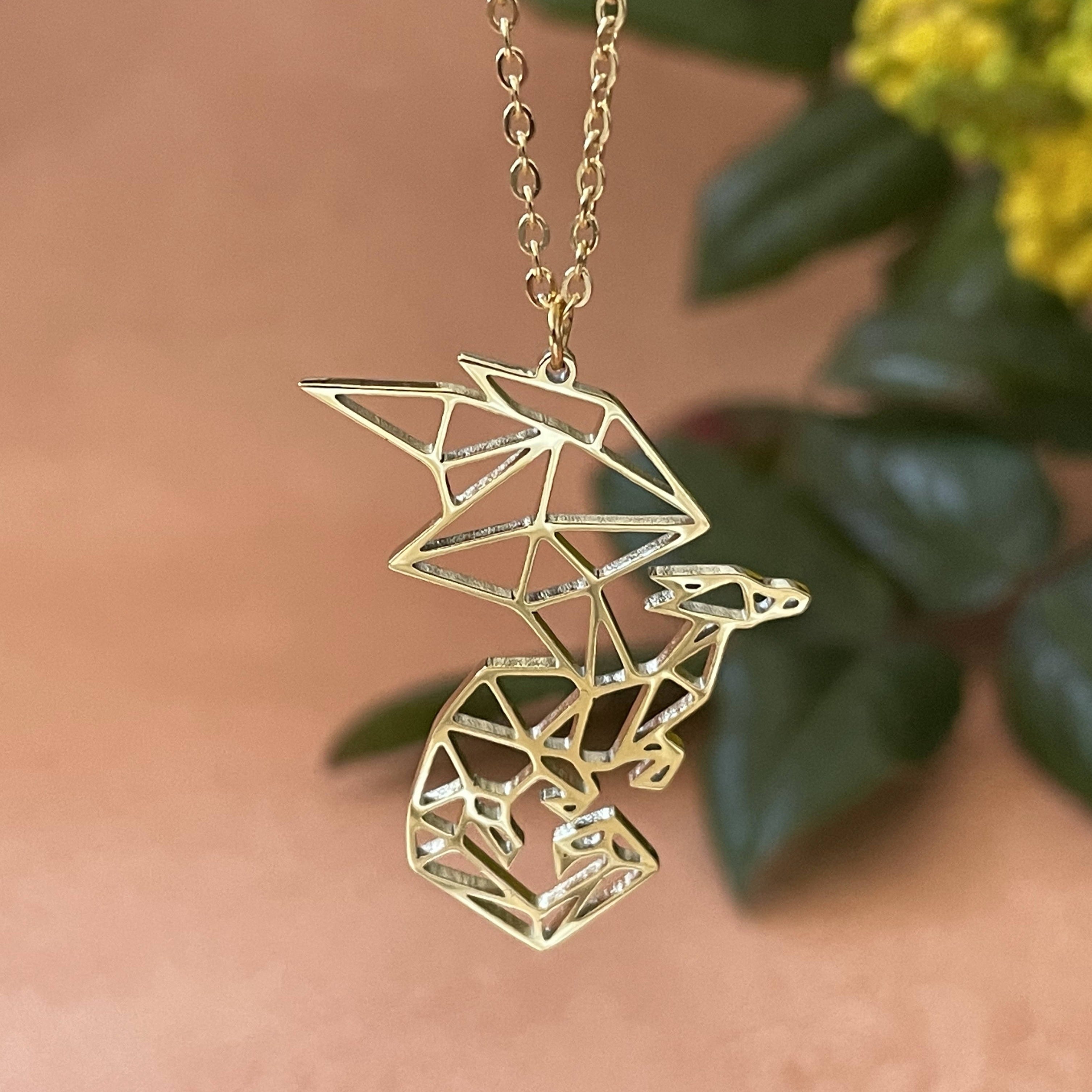 Dragon Origami Necklace