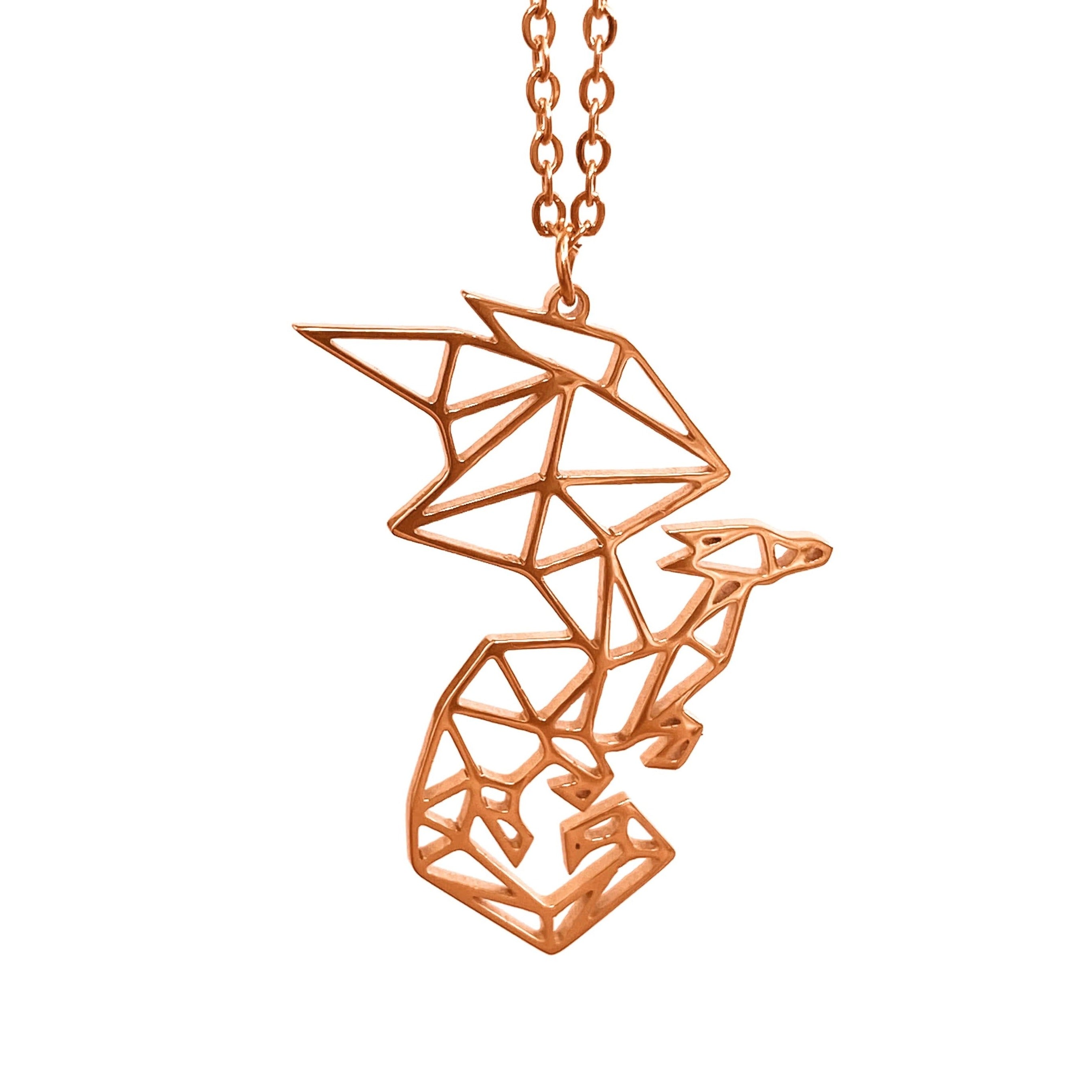 Animal hot sale origami necklace