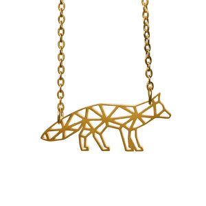 Fox Origami Necklace