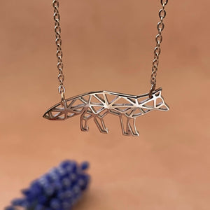 Fox Origami Necklace