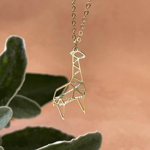 Giraffe Origami Necklace