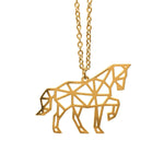 Horse Origami Necklace