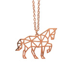 Horse Origami Necklace