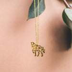 Horse Origami Necklace