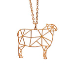 Sheep Origami Necklace