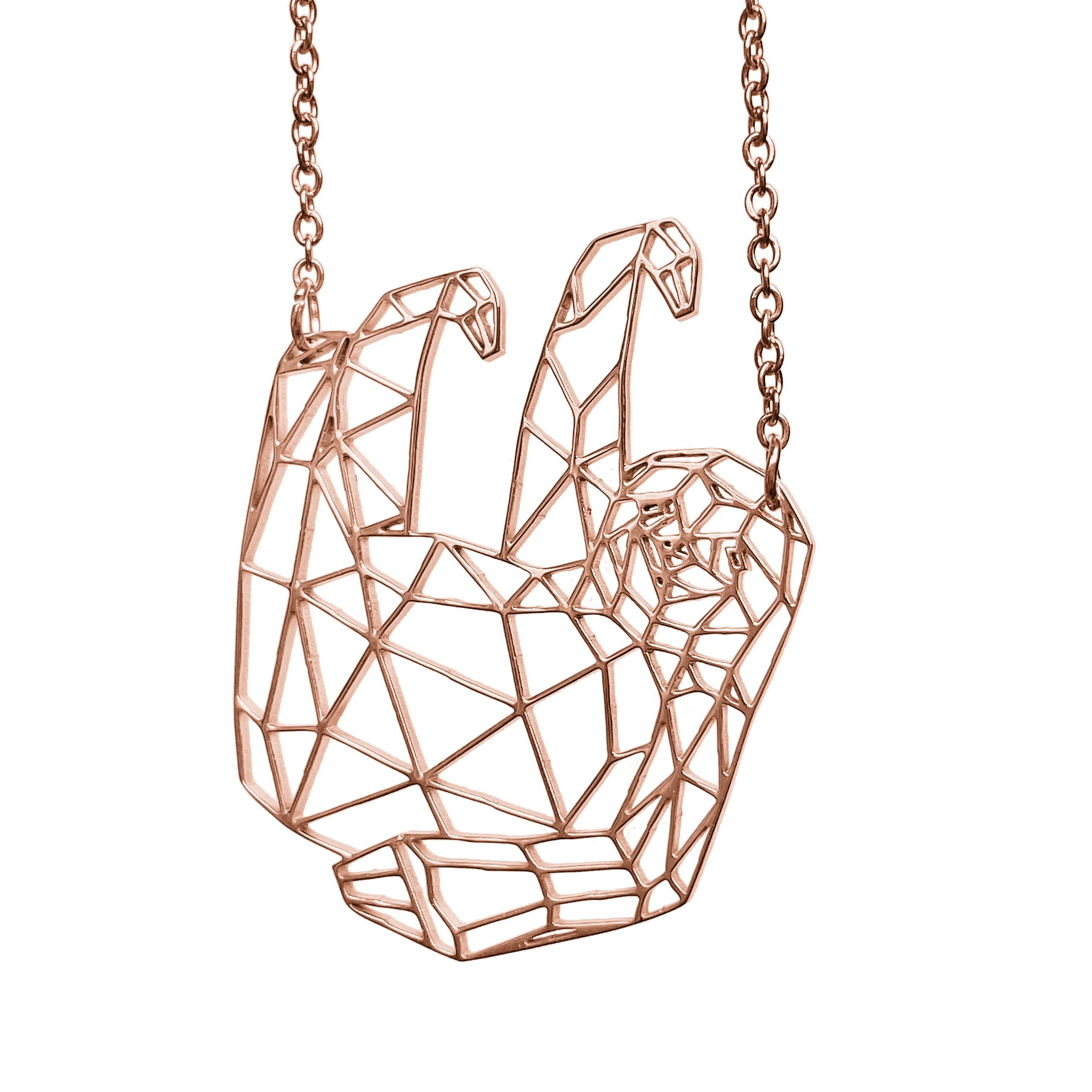 Sloth Origami Necklace