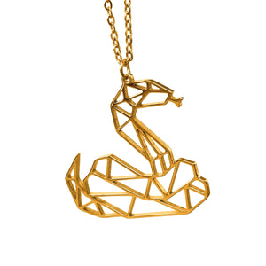 Snake Origami Necklace