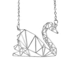 Swan Origami Necklace