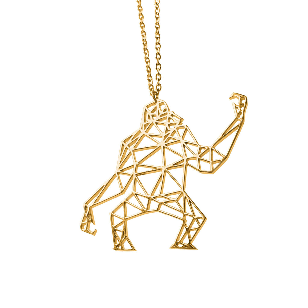 Chimpanzee Origami Necklace