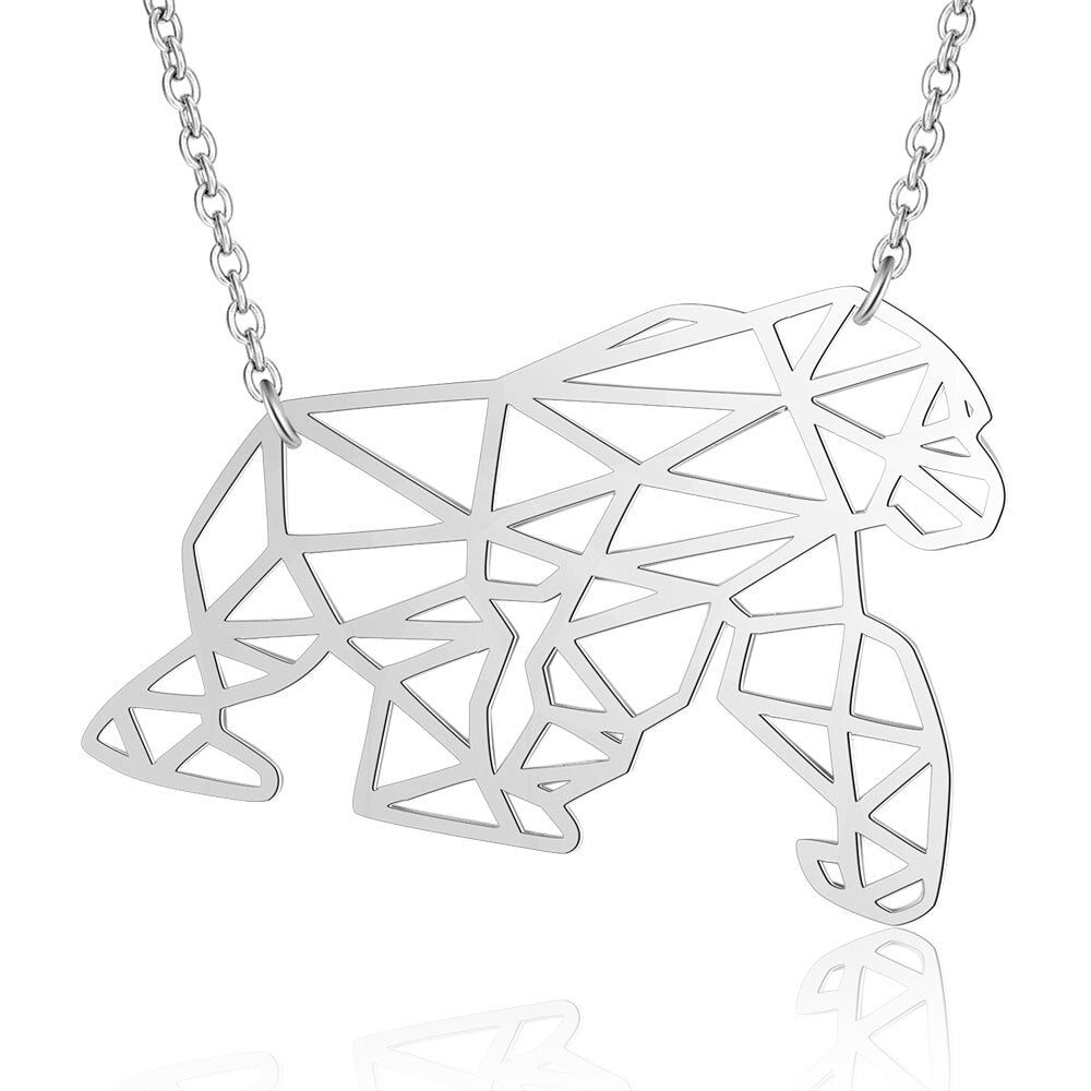 Gorilla Origami Necklace