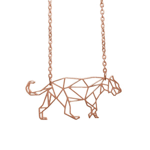 Tiger Origami Necklace