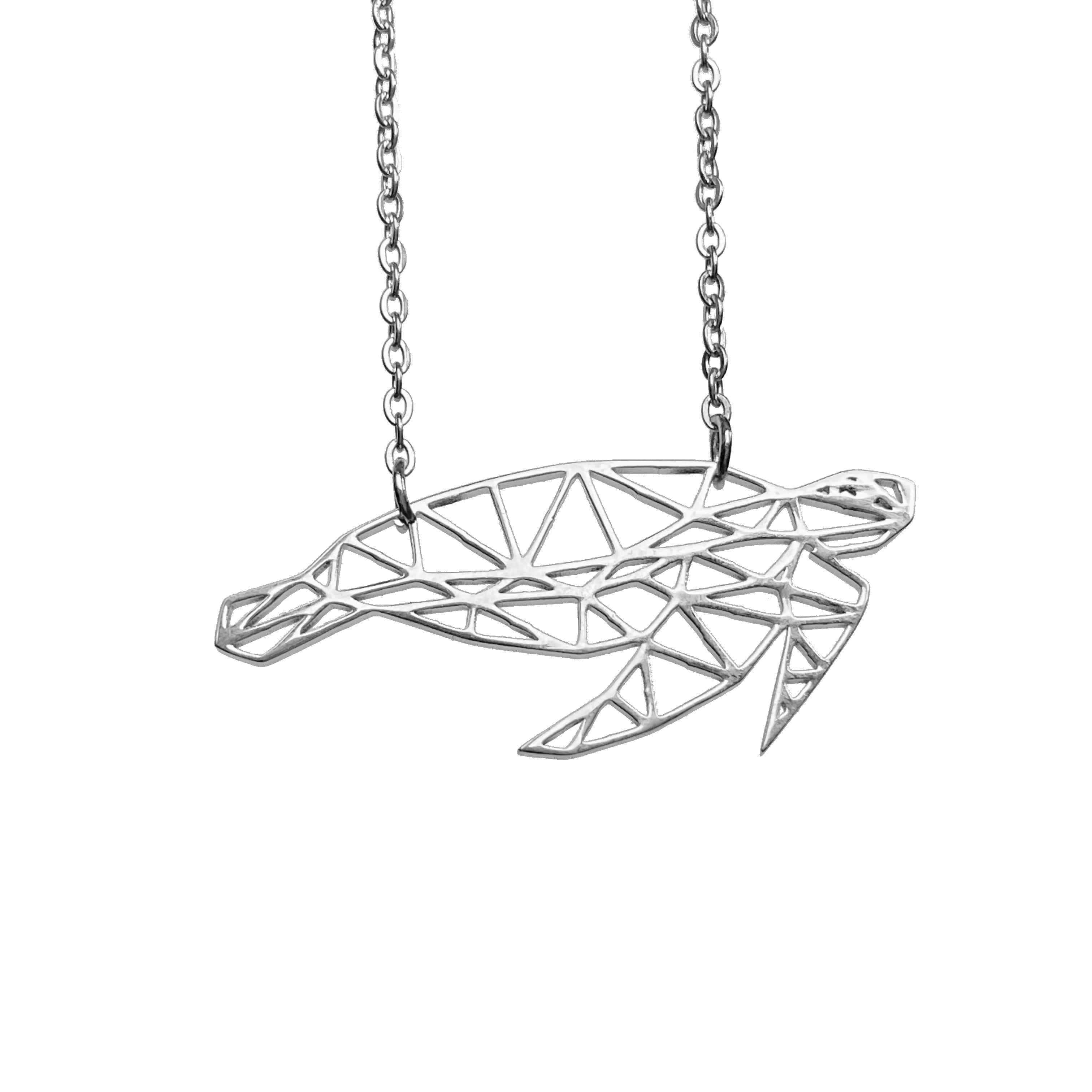 Turtle Origami Necklace